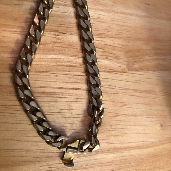 Mens Chain Necklace, gold tone - Picture 3 of 3
